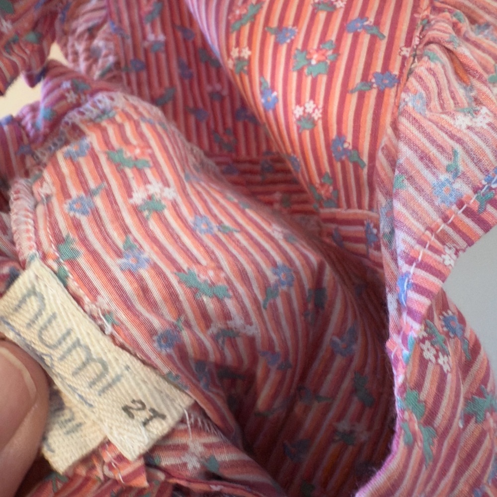 Pink Ruffled Floral Overalls - Picture 4 of 4